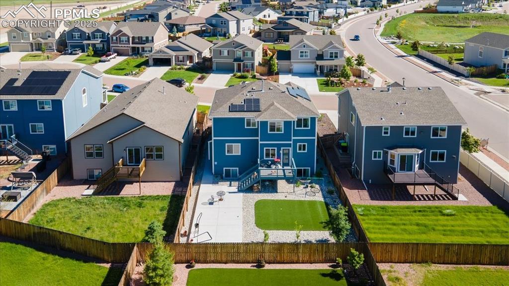 Image 35 of 39: Aerial perspective of suburban area