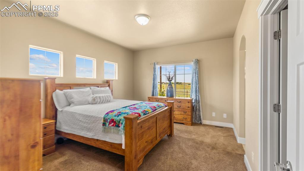 Image 17 of 50: Carpeted bedroom with baseboards