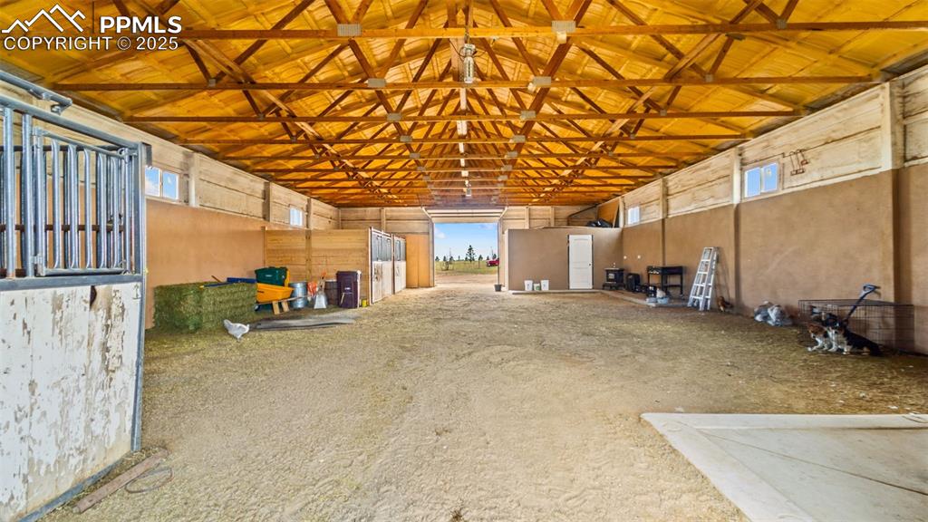 Image 31 of 50: View of horse barn