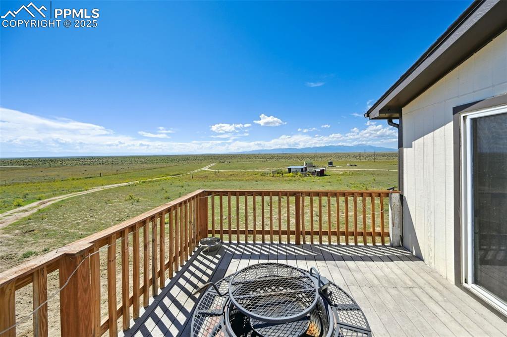 Image 44 of 48: Deck with a view of countryside