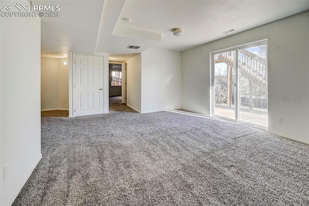 Image 38 of 50: 2 bedrooms and a large family room in basement