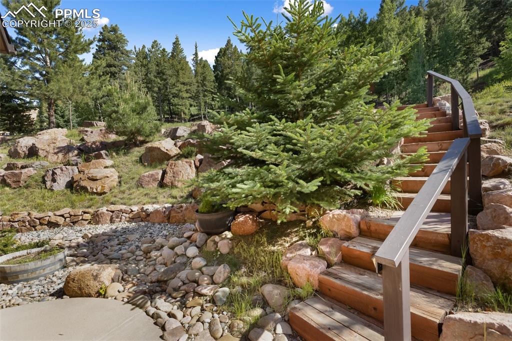 Image 6 of 43: View of yard featuring stairway
