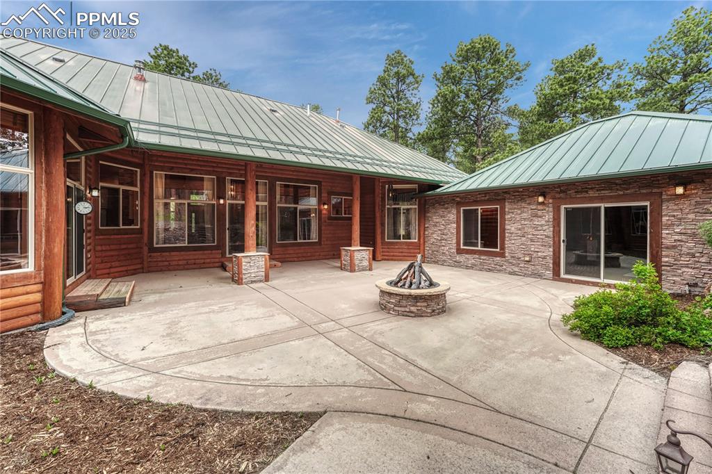 Image 41 of 50: Large patio allows for all kinds of outdoor entertaining