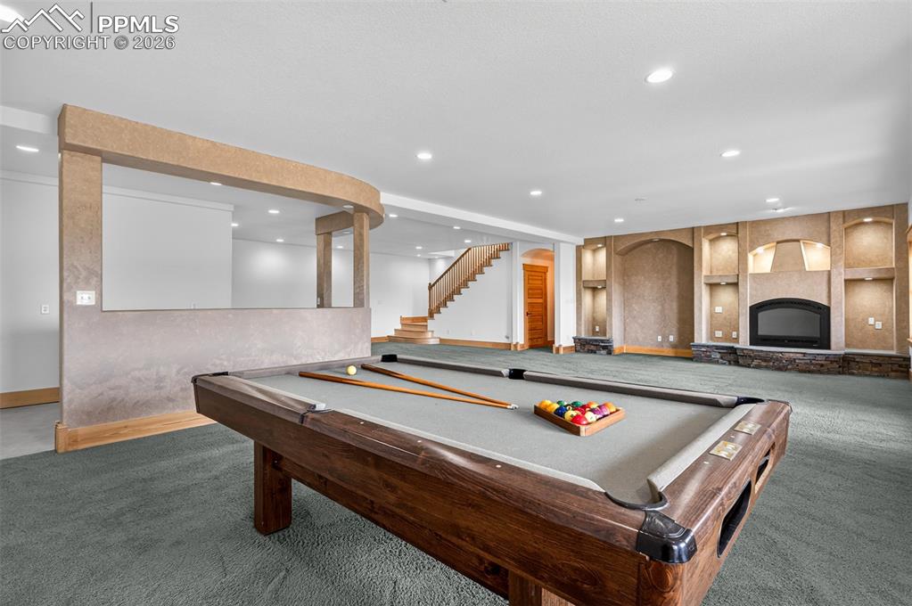 Image 29 of 50: Pool table included!