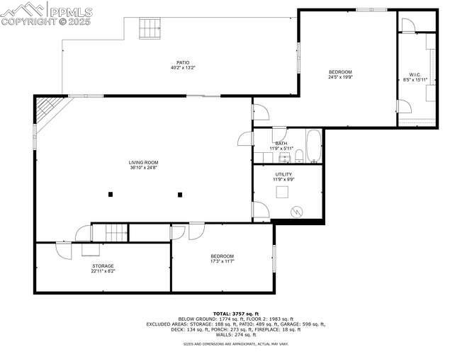 Image 46 of 48: View of floor plan / room layout