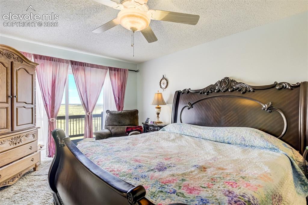Image 11 of 50: Primary bedroom has new LVP flooring.  Not the updated photo.  Walkout to a