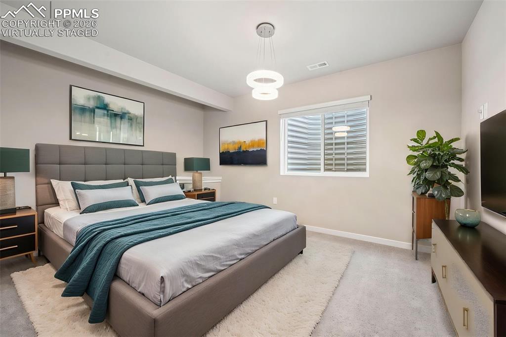 Image 43 of 50: Extended 4th bedrom in the basement