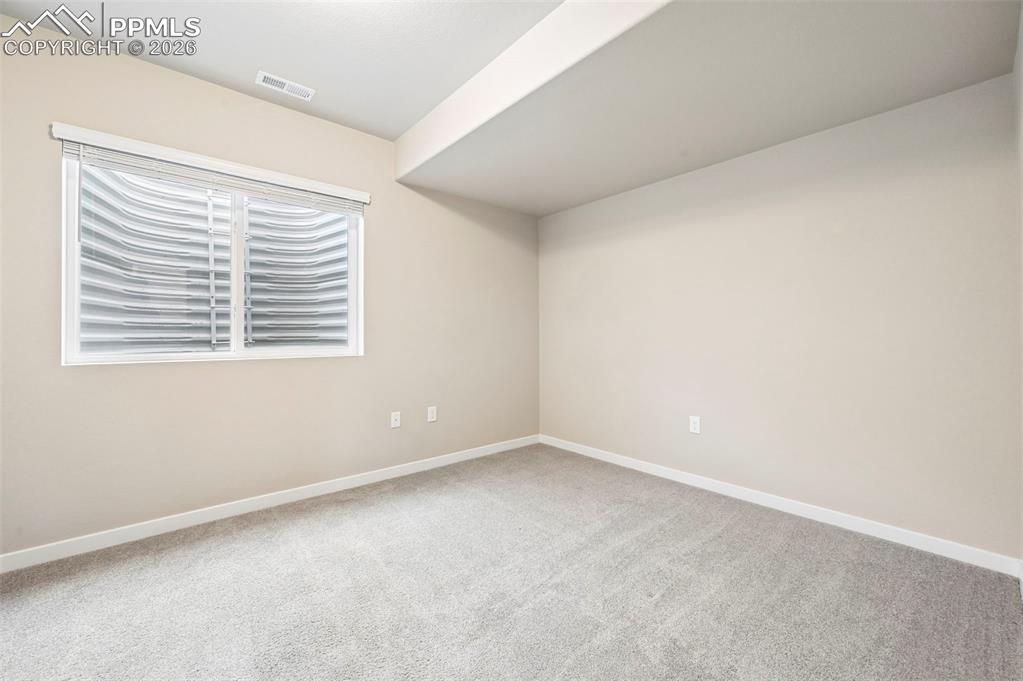 Image 45 of 50: Basement 4th bedroom with closet view