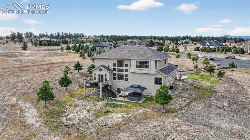 Image 38 of 39: Aerial perspective of suburban area