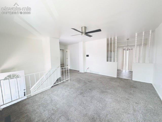 Image 2 of 20: Freshly painted interior new ceiling fan