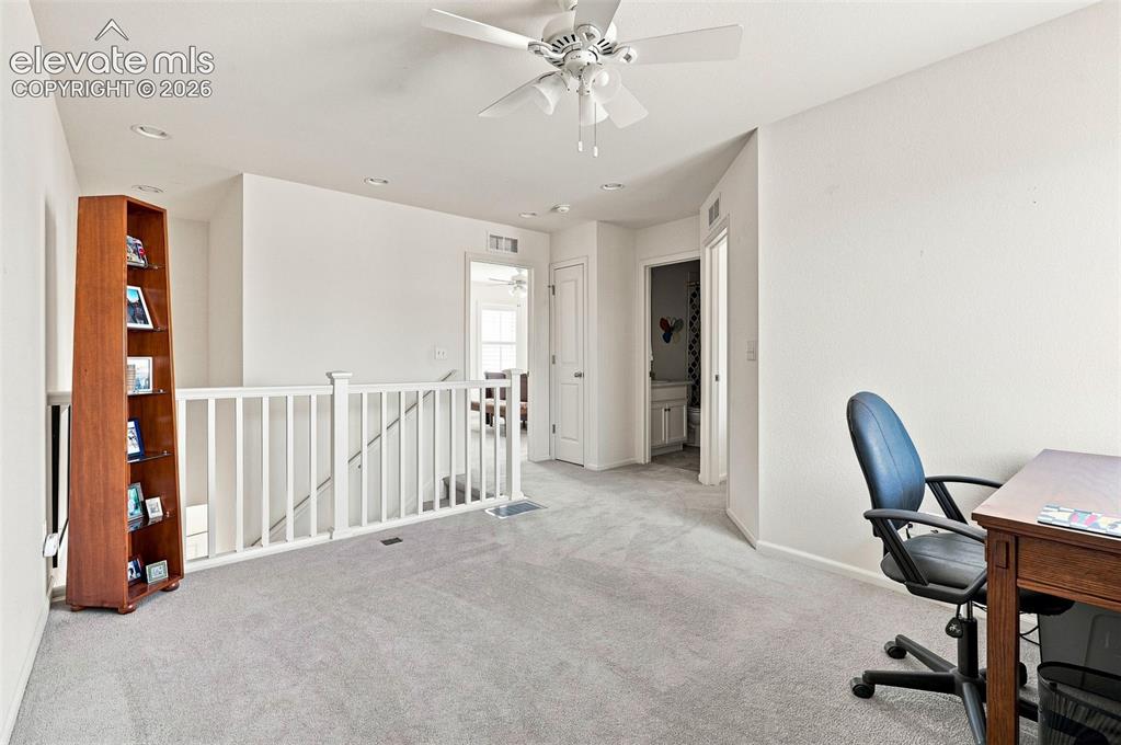 Image 16 of 39: Roomy, light and bright loft area and can double as office or additional li