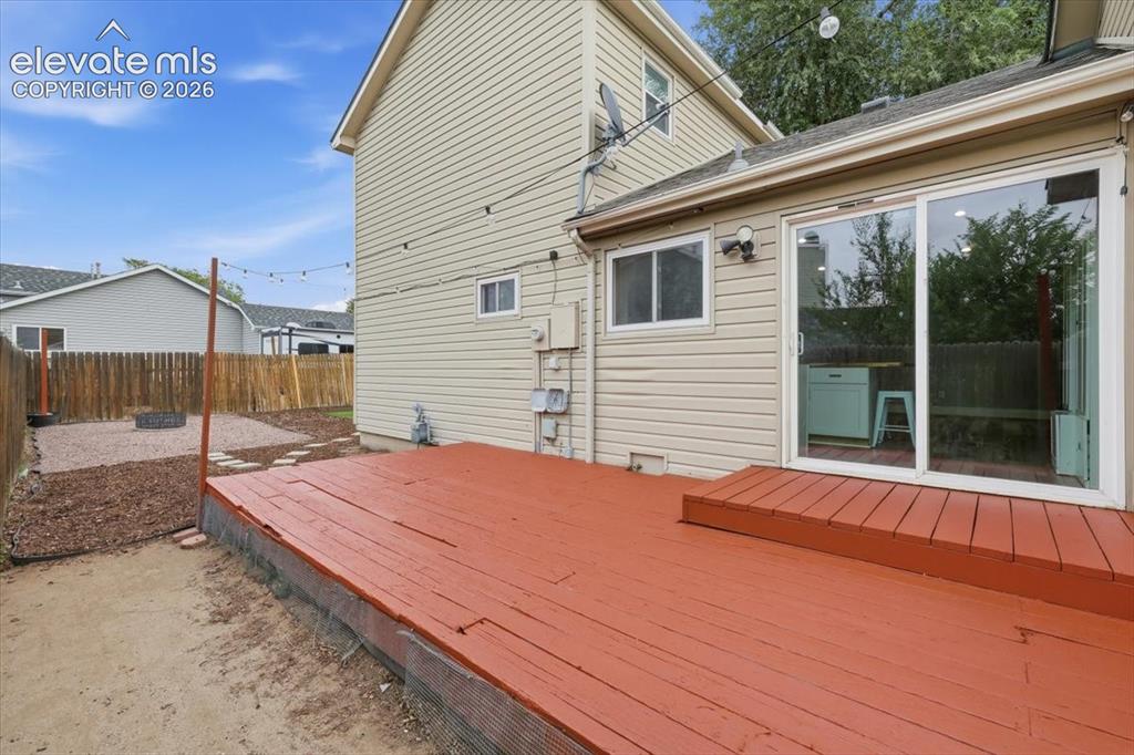 Image 18 of 33: Newly Painted Deck!