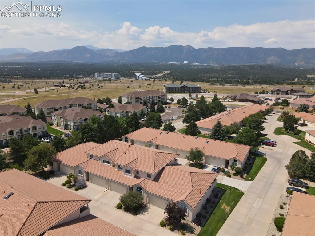 Image 34 of 41: Aerial view featuring Pikes Peak