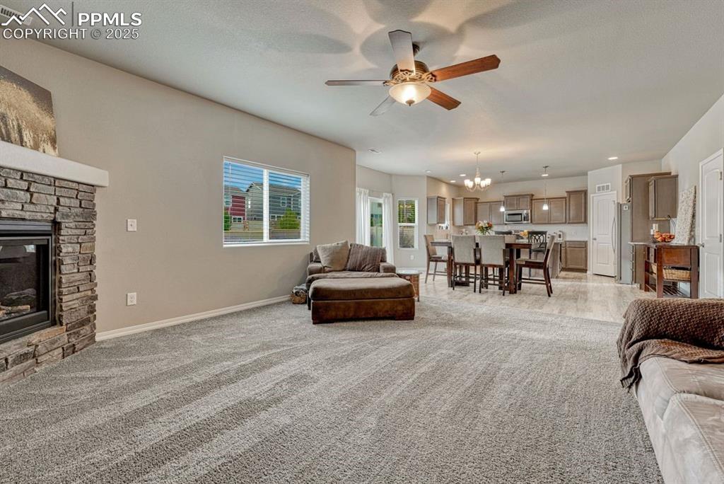 Image 12 of 40: The open floorplan allows greater options for entertaining or enjoying the 