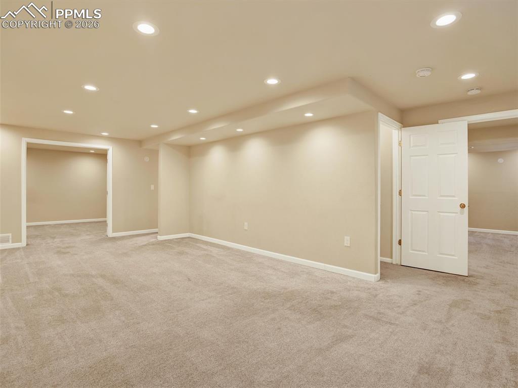 Image 27 of 49: Basement rec room