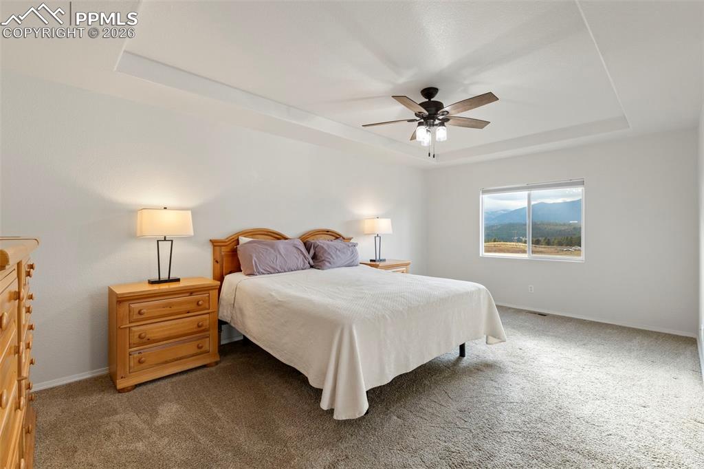 Image 12 of 31: Primary Bedroom with mountain view
