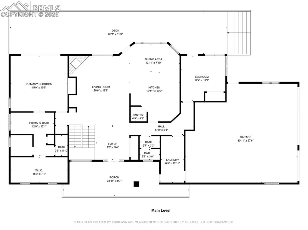 Image 45 of 47: Main level floor plan