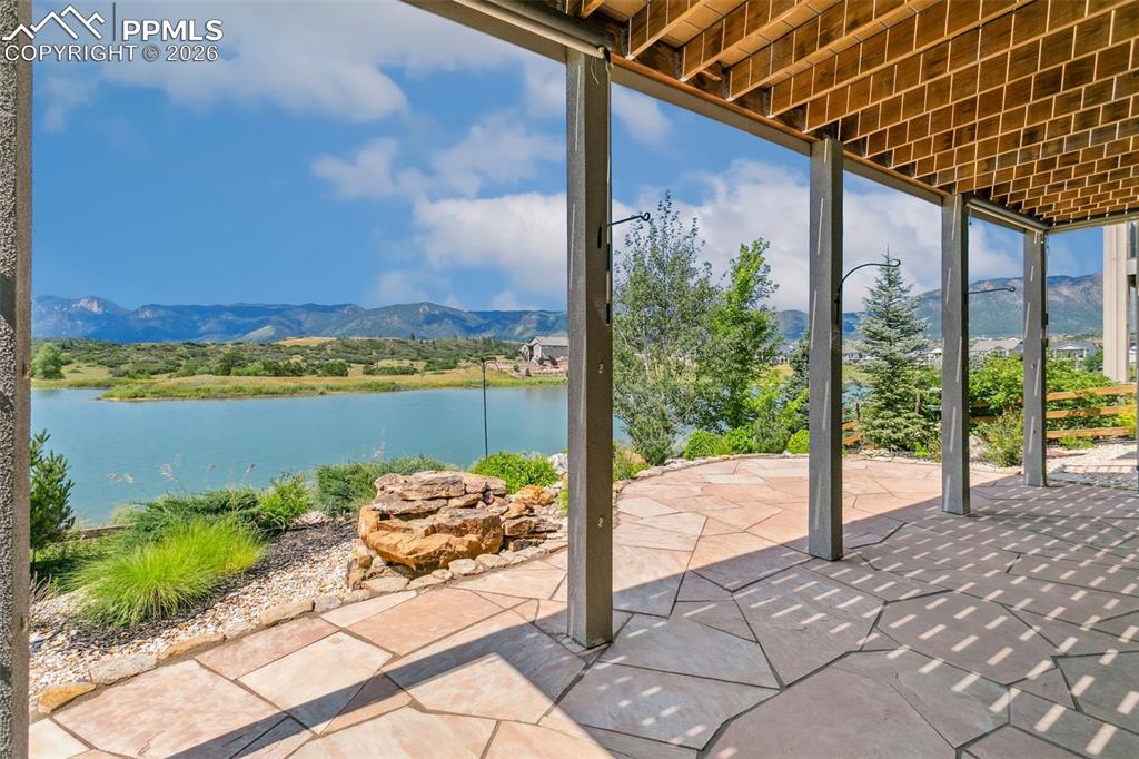 Image 42 of 50: Marvelous Covered Patio with Dazzling Views