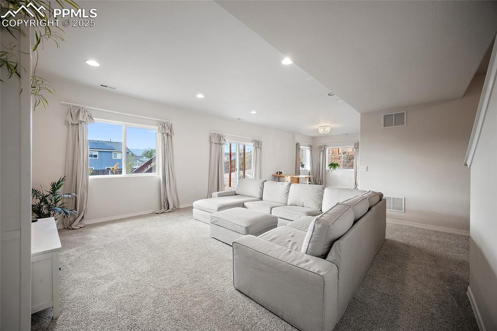 Image 17 of 50: Walk Out Lower-Level with big windows allowing natural light.