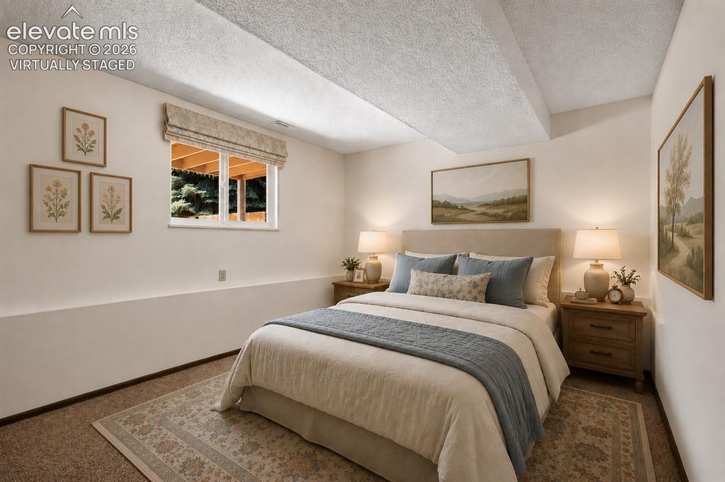 Image 32 of 50: Virtually Staged; 4th Bedroom; Garden Level