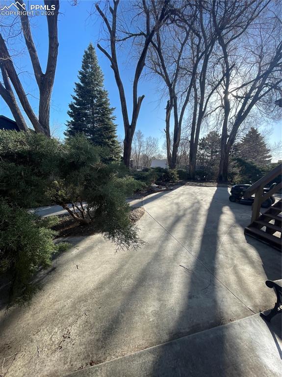 Image 38 of 47: backyard concrete patio