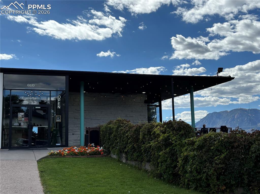 Image 42 of 47: Golf clubhouse across the street