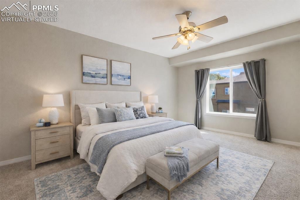 Image 4 of 26: Primary Bedroom - Virtually Staged