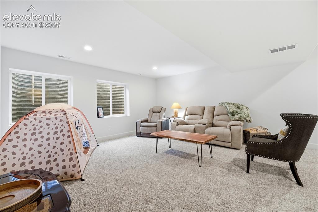 Image 34 of 50: Spacious basement all purpose room / family room