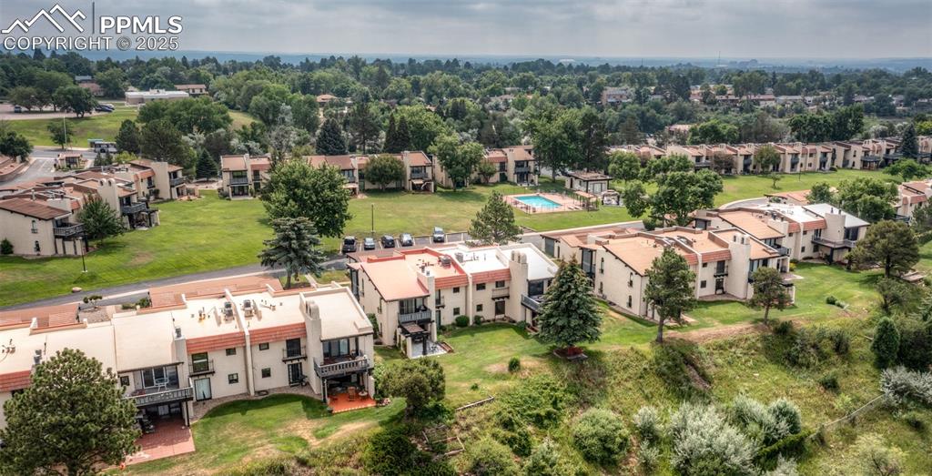 Image 38 of 40: Aerial view of residential area