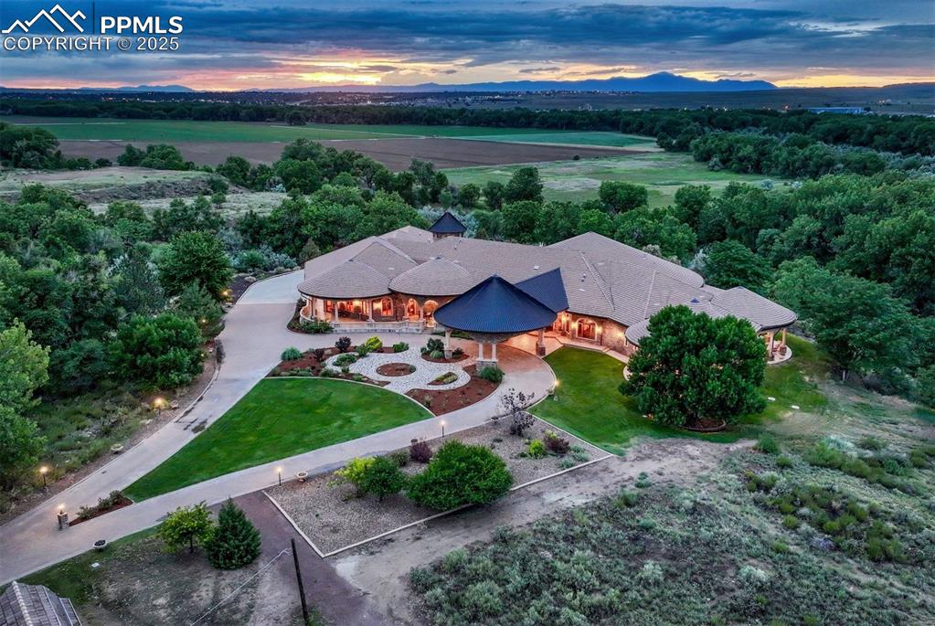 Caption: Front of Structure