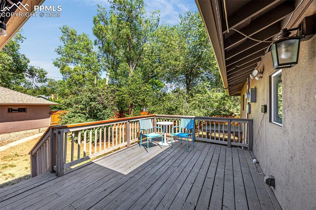 Image 36 of 42: View of wooden deck