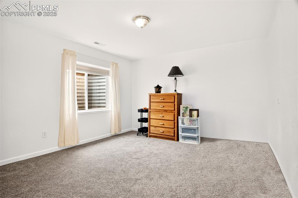 Image 26 of 40: Bedroom 4 in basement with carpet and baseboards