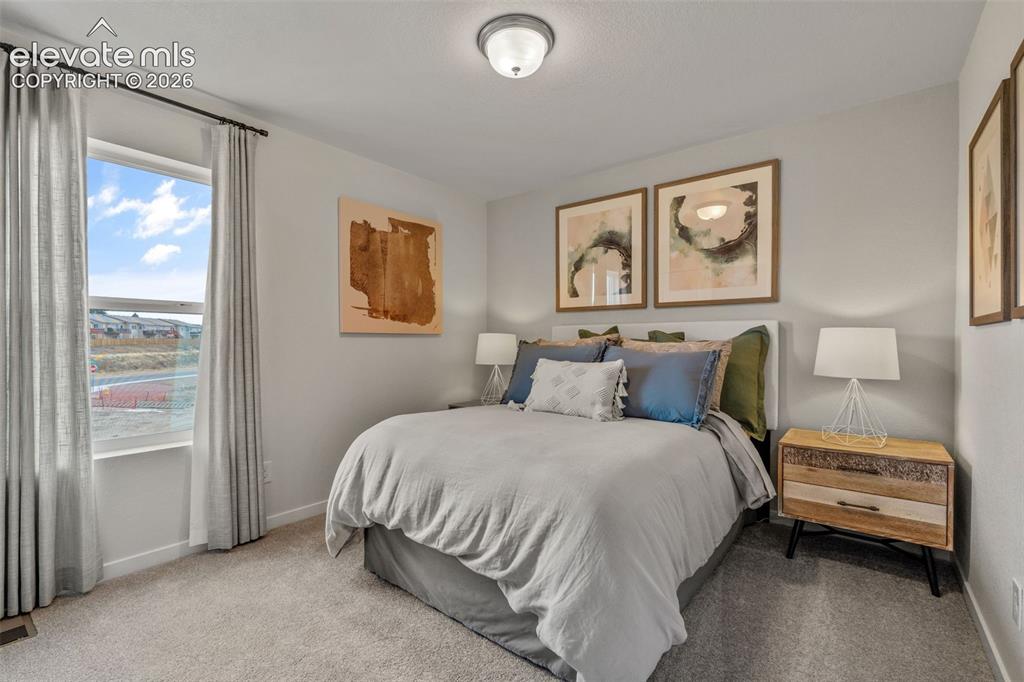 Image 22 of 26: Wall-to-wall carpeting and white walls