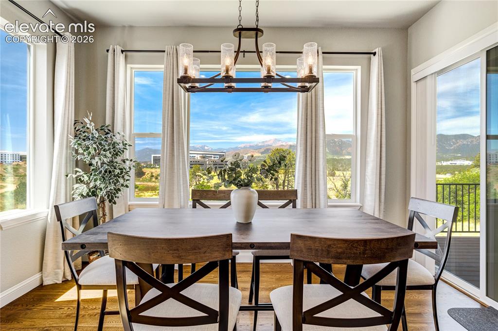 Image 16 of 50: Enjoy memorable meals framed by panoramic views of Pikes Peak, the Front Ra