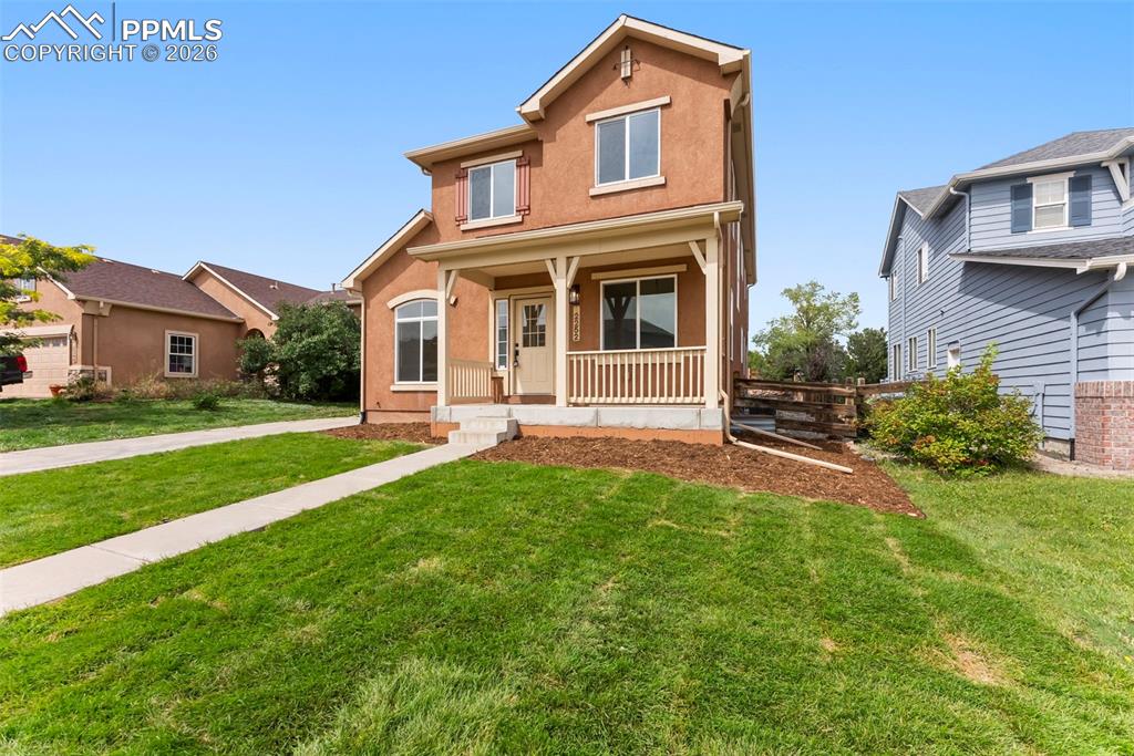 Caption: Front of Structure