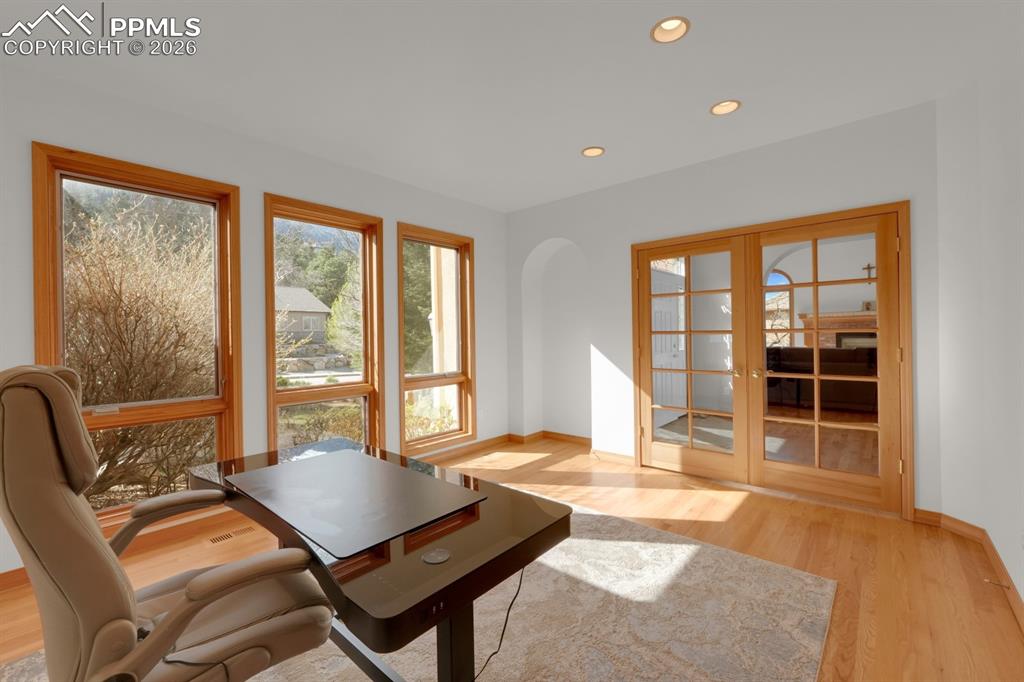 Image 14 of 48: Office with french doors