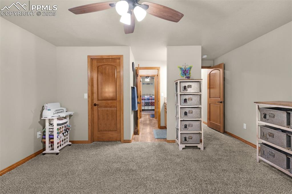 Image 39 of 48: basement bedroom with jack-n-jill bath
