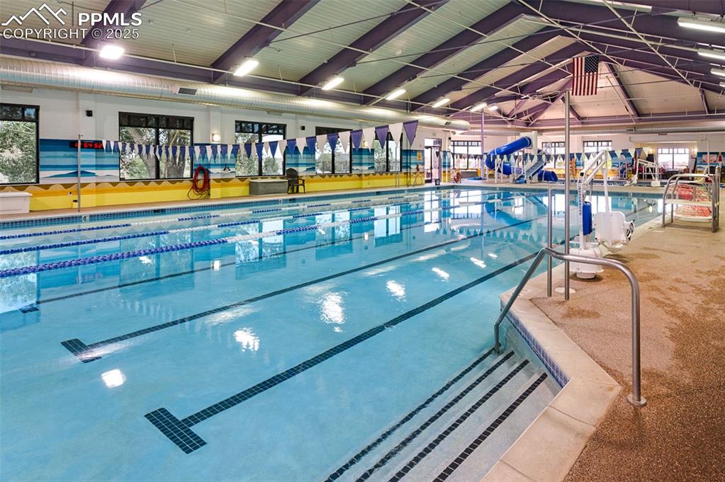 Image 47 of 48: View of indoor community pool