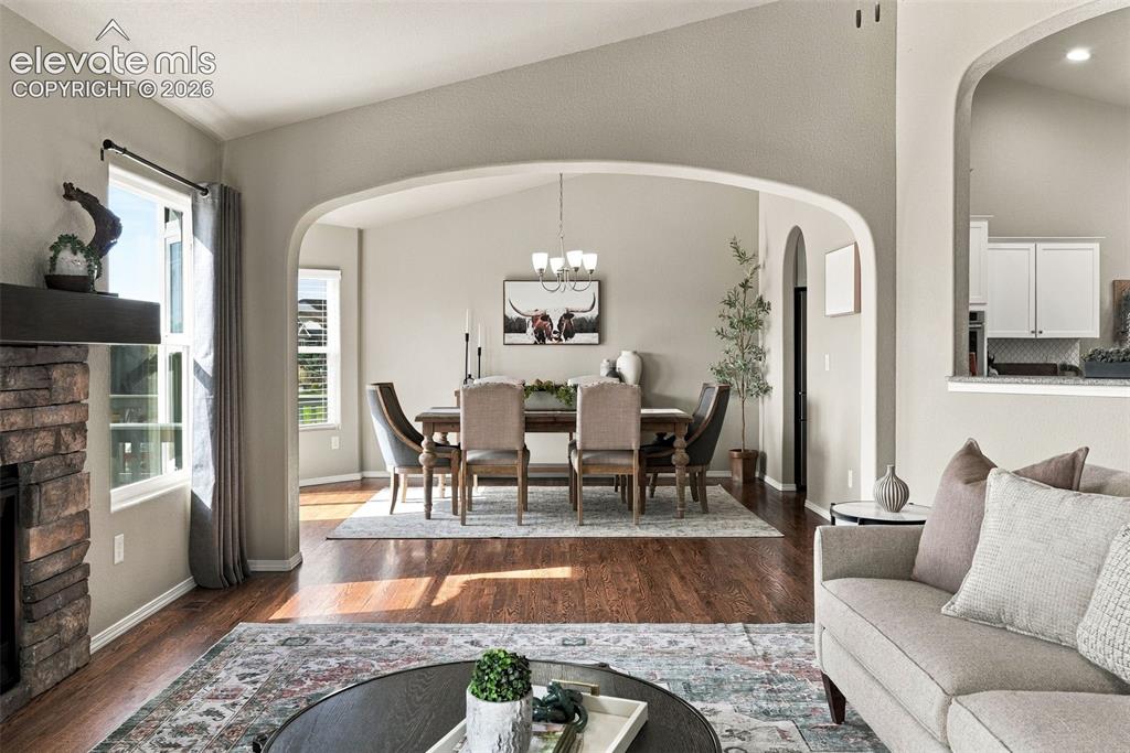 Image 13 of 49: Open living and dining spaces designed for everyday living and entertaining