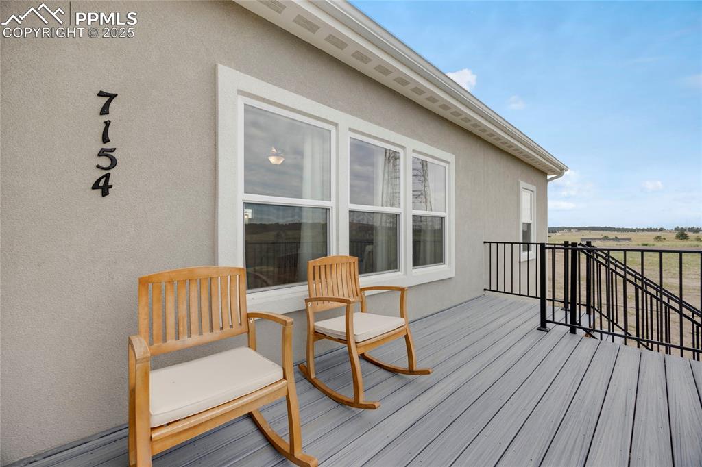 Image 32 of 37: View of wooden deck