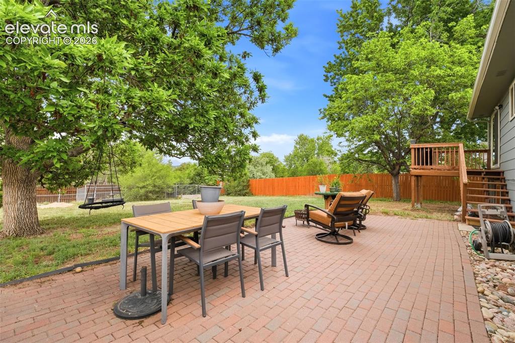 Image 35 of 46: Oversized Patio Space