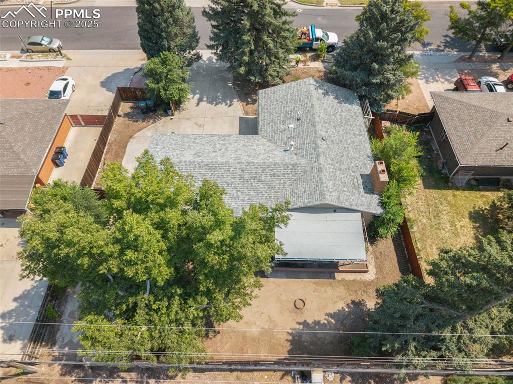 Image 32 of 35: Aerial view of property and surrounding area