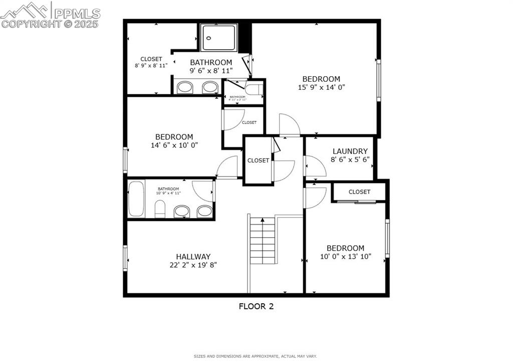 Image 20 of 20: Floor plan - upper level