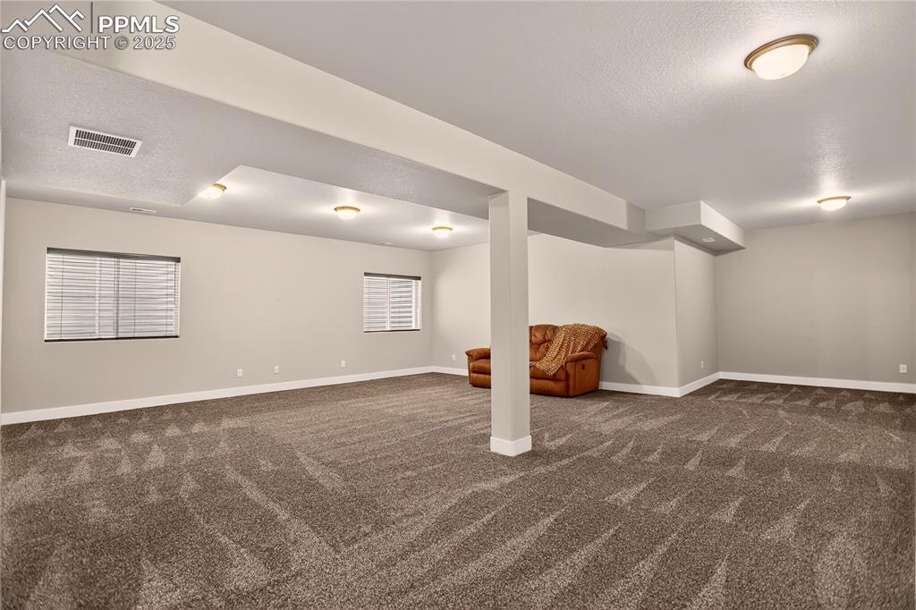 Image 25 of 38: Spacious family room - lower level