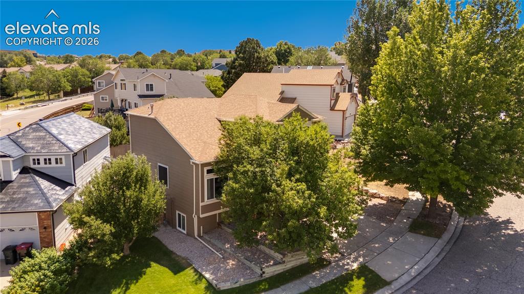 Image 4 of 47: Front aerial view of home