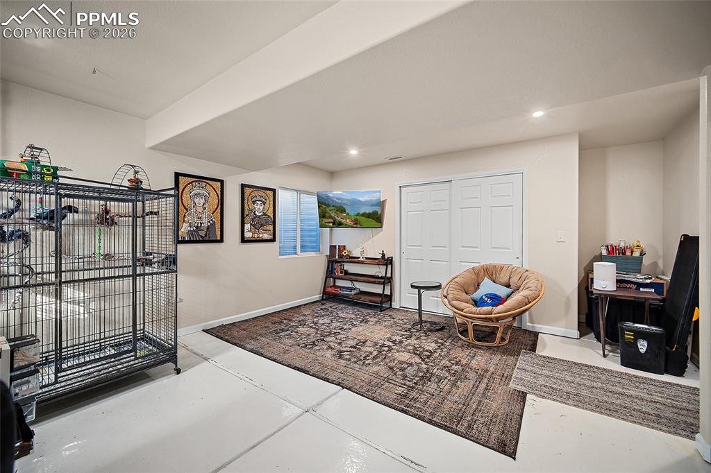 Image 33 of 48: Newly finished basement can be used as an office, family room, or additiona