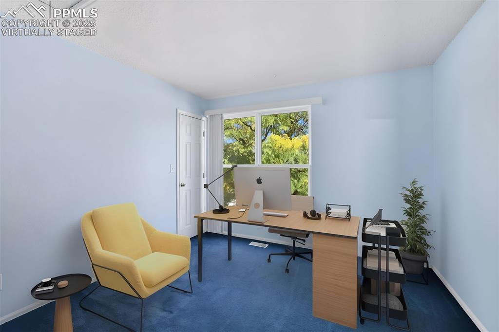 Image 17 of 45: Upper 2 nd bedroom virtually staged