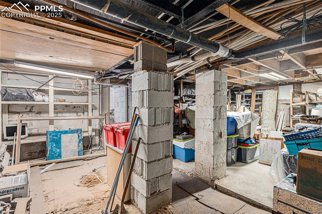 Image 16 of 25: View of unfinished basement