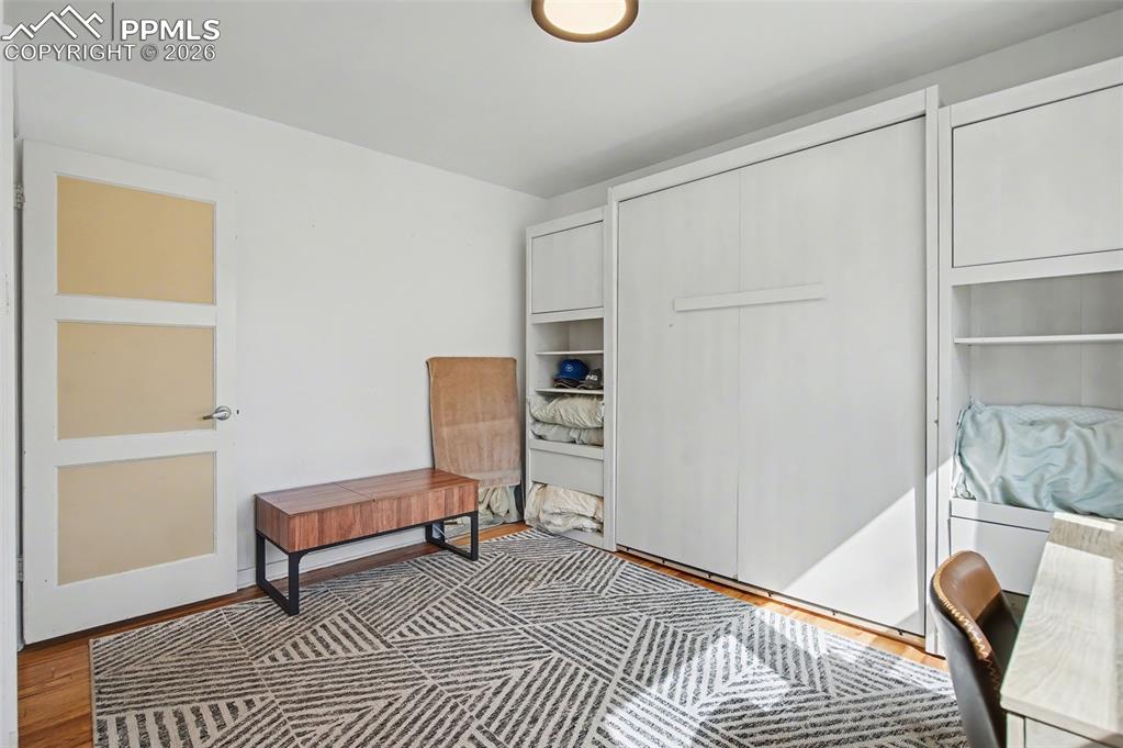 Image 23 of 28: Office featuring light wood finished floors