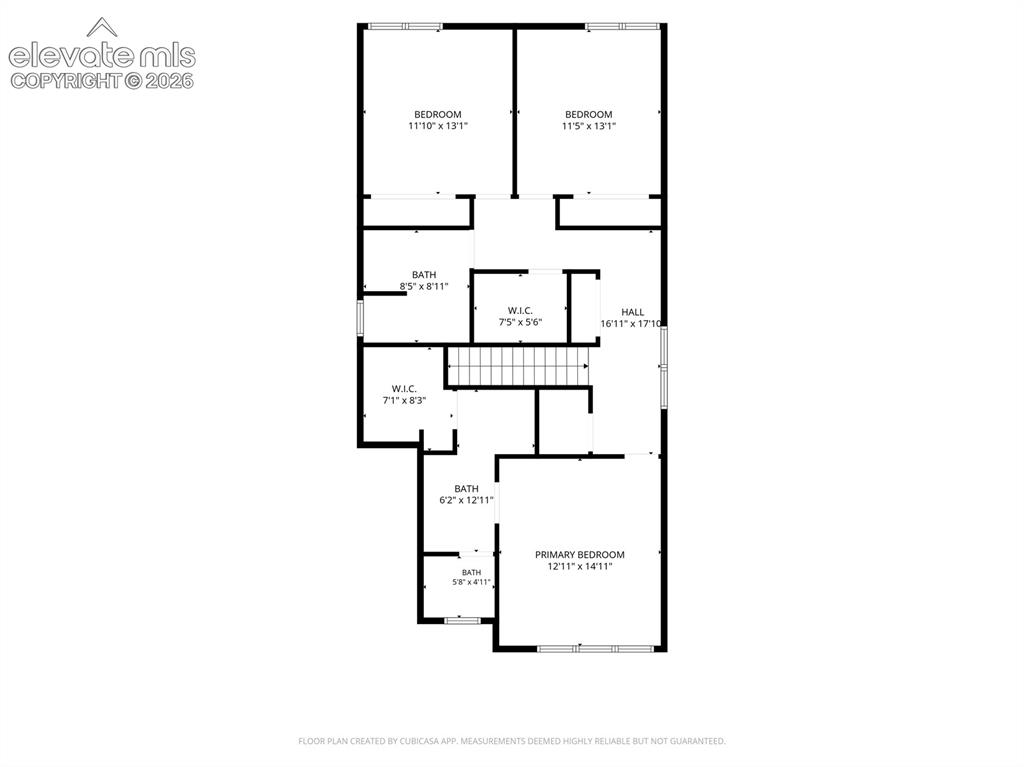 Image 44 of 45: Upper Level Floor Plan